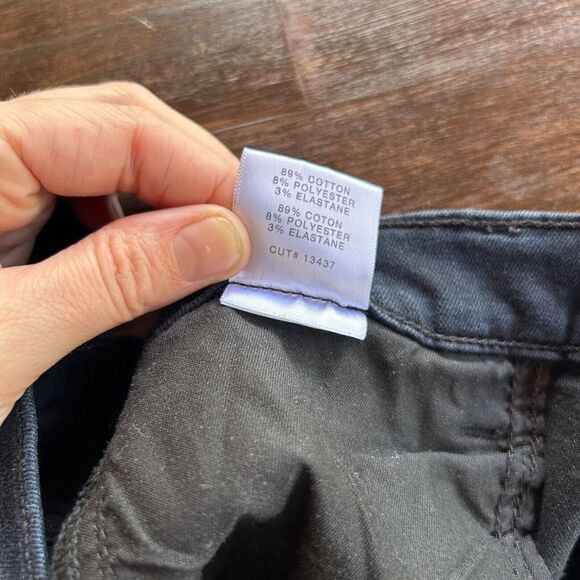 Women's J. Brand 27 Alana Shiny Black High Rise Crop‎ Skinny Jeans - Picture 10 of 13